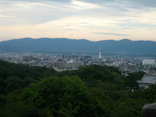 清水寺から見た京都市街